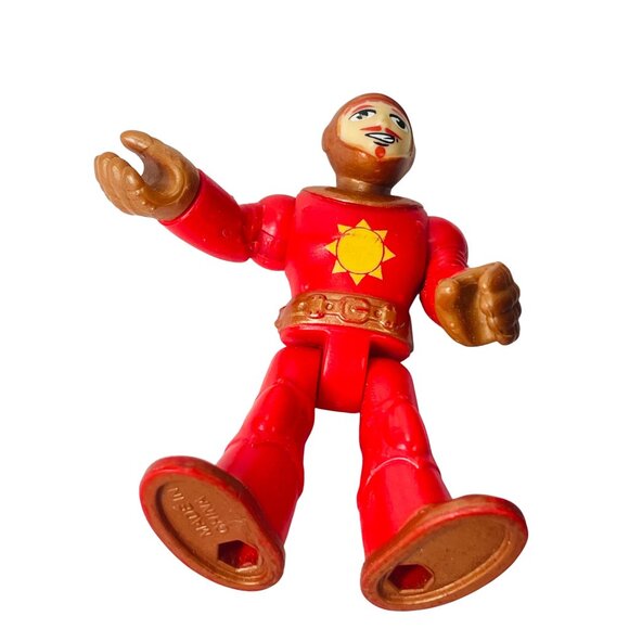 Dc Comics Imaginext 2017 Mongul Supervillain & Knight With Weapon Accessories - Picture 10 of 11